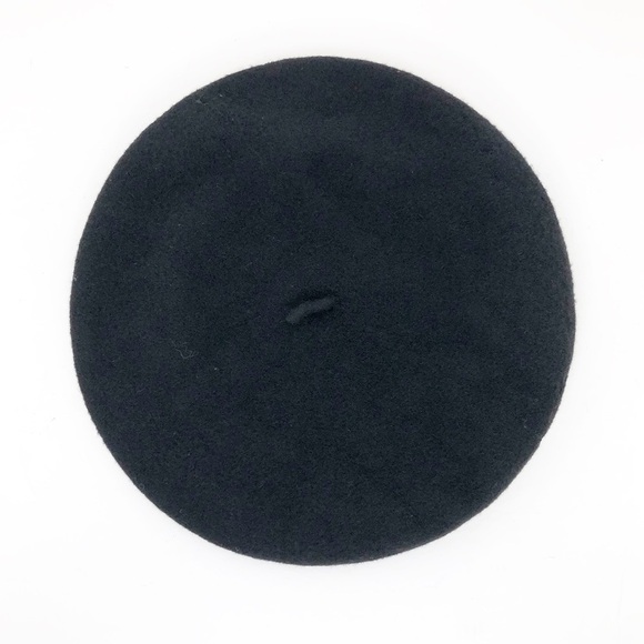 French black beret wool hat - Picture 6 of 11